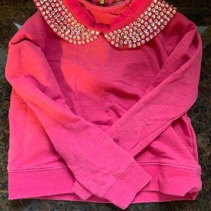 Rhinestone Peter Pan collar sweatshirt Kate spade